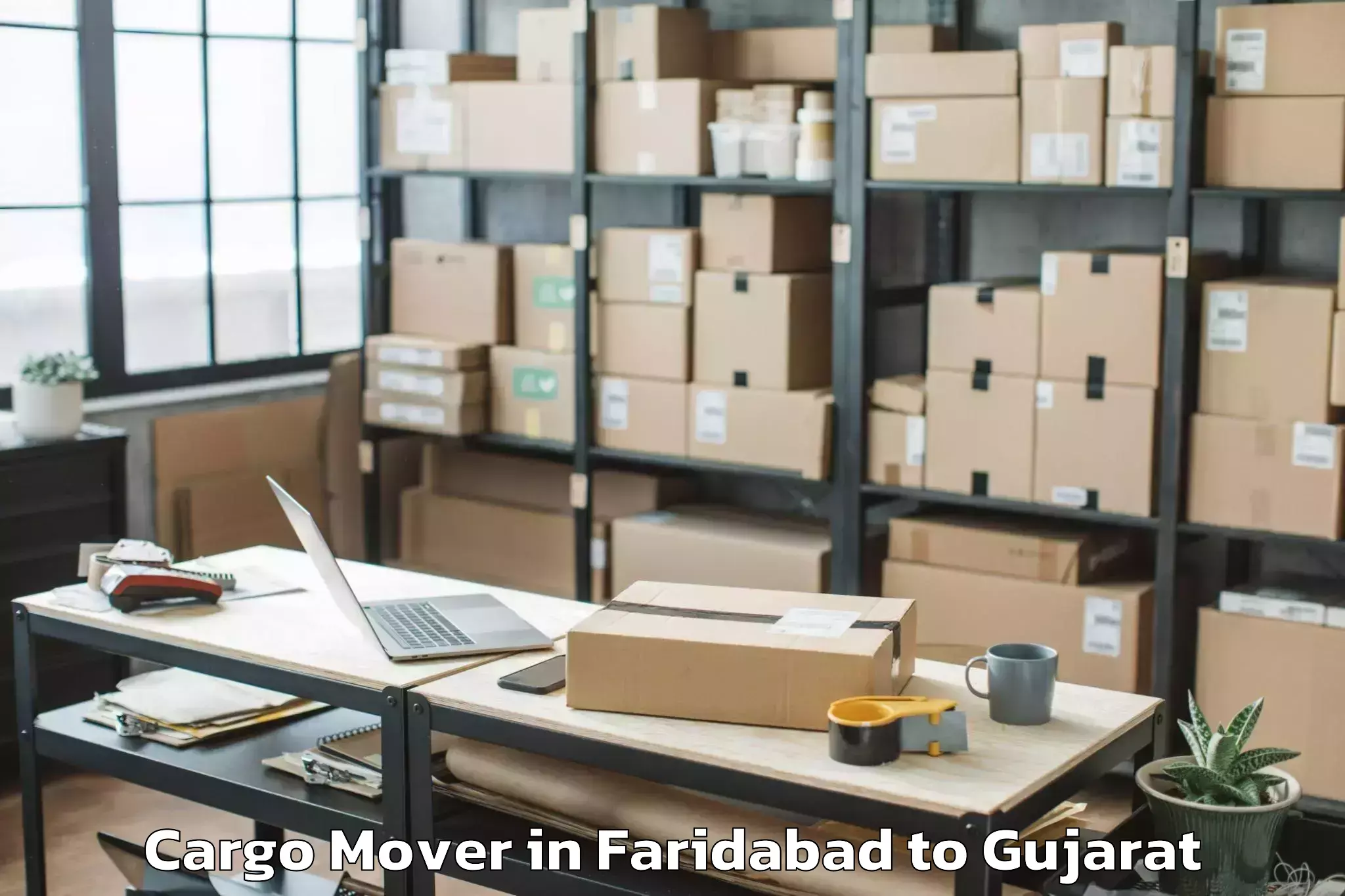 Book Faridabad to Chikhli Cargo Mover